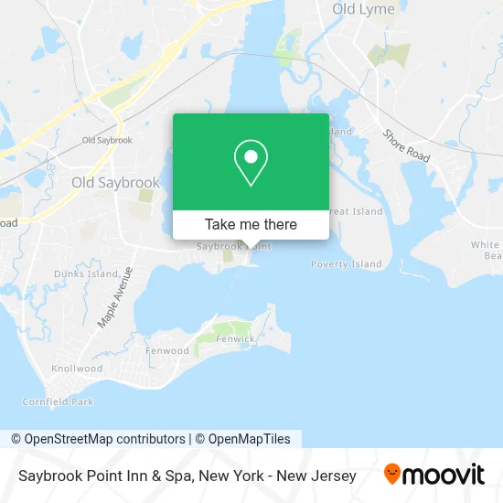 Saybrook Point Inn & Spa map