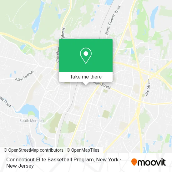 Connecticut Elite Basketball Program map