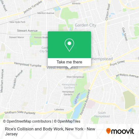 Rice's Collision and Body Work map