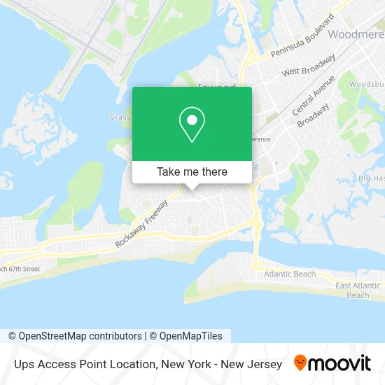Ups Access Point Location map