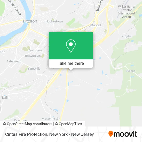 Cintas Fire Protection map