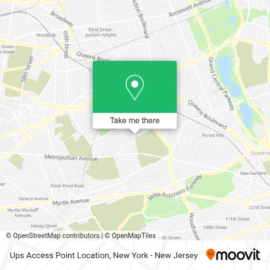 Ups Access Point Location map