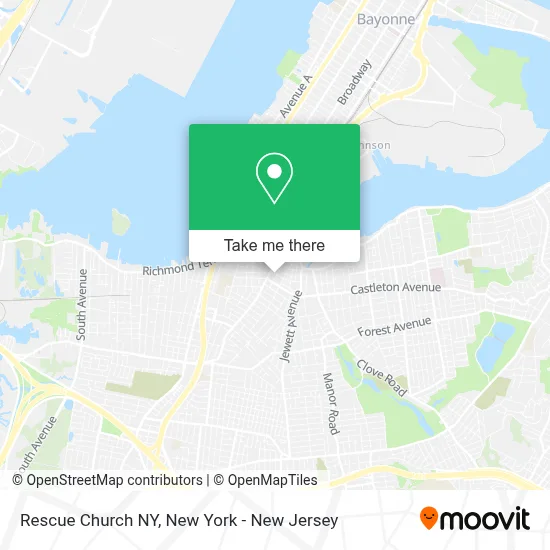 Rescue Church NY map
