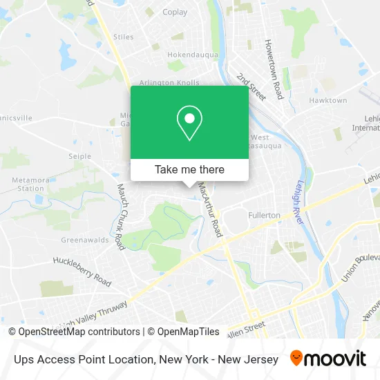 Ups Access Point Location map