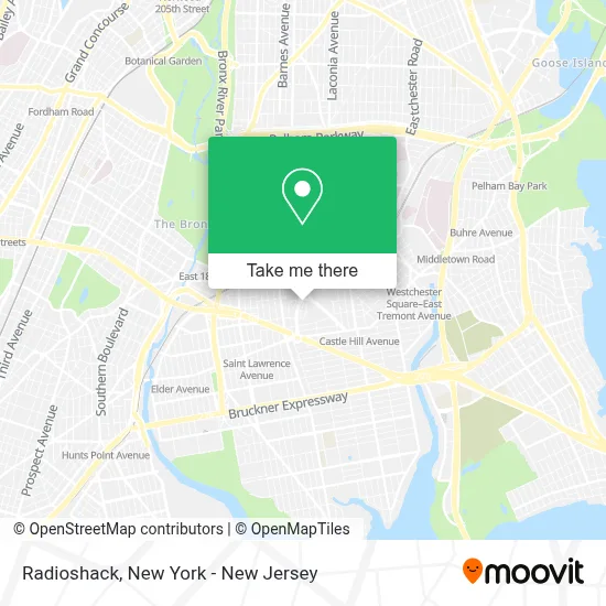 Radioshack map