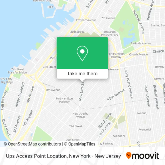 Ups Access Point Location map