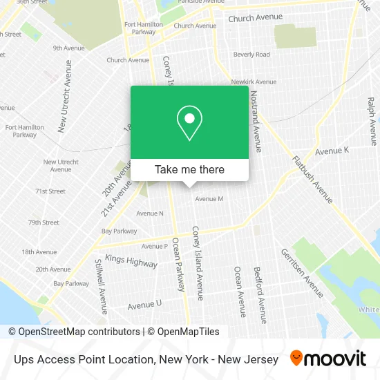 Ups Access Point Location map