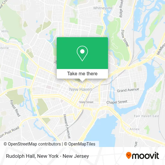 Rudolph Hall map