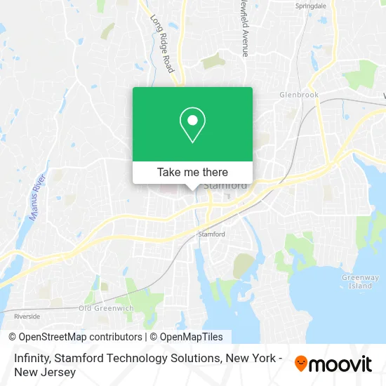 Infinity, Stamford Technology Solutions map