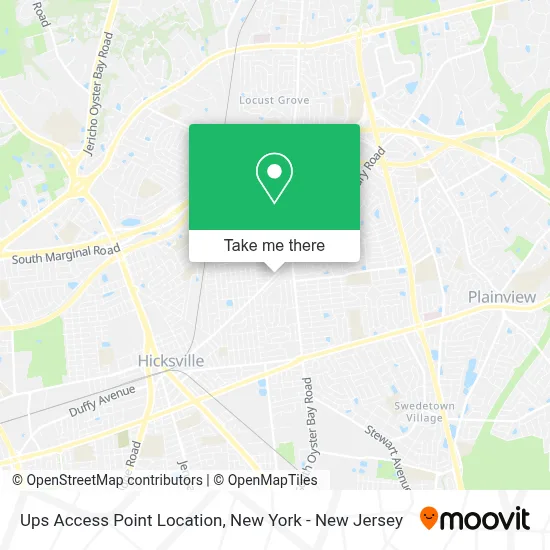 Ups Access Point Location map