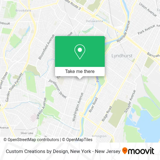 Custom Creations by Design map