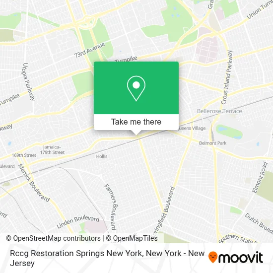 Rccg Restoration Springs New York map