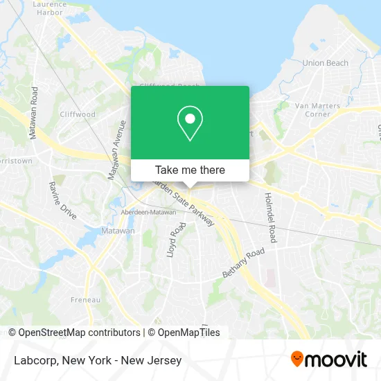 Labcorp map