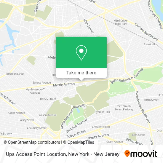 Ups Access Point Location map