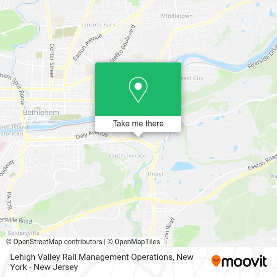 Lehigh Valley Rail Management Operations map