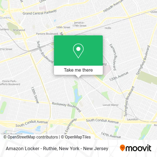 Amazon Locker - Ruthie map