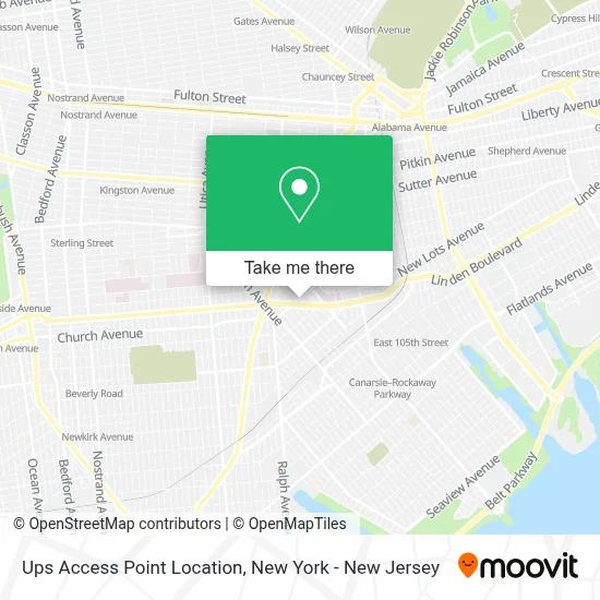 Ups Access Point Location map