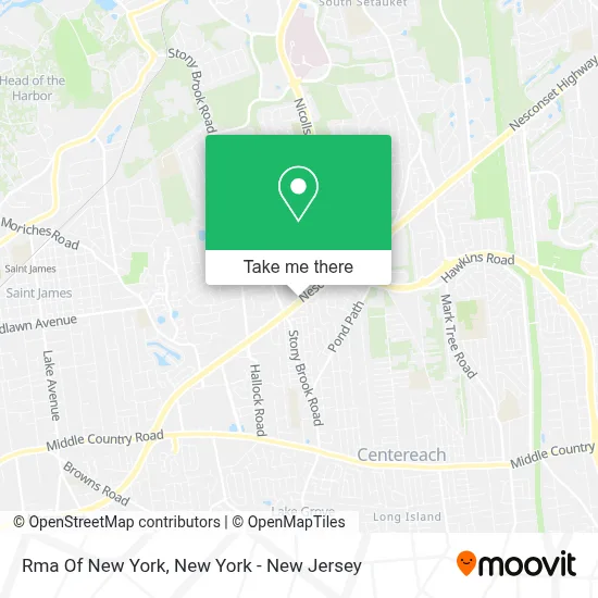 Rma Of New York map