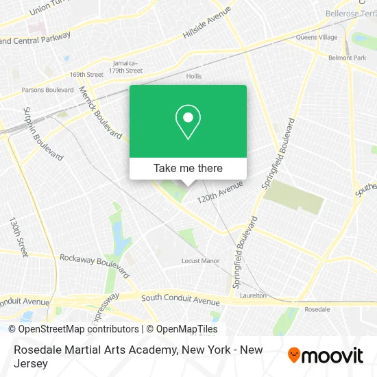 Rosedale Martial Arts Academy map