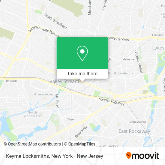 Keyme Locksmiths map