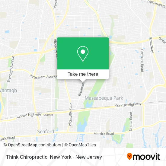 Think Chiropractic map