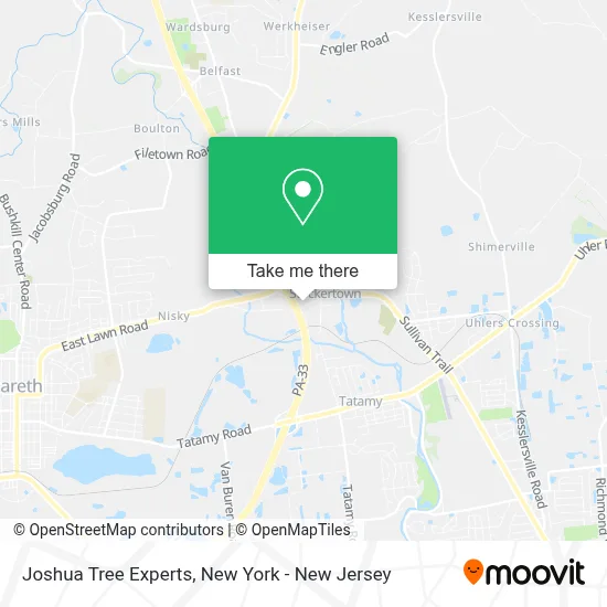 Joshua Tree Experts map