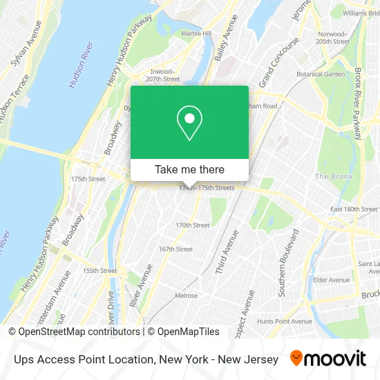 Ups Access Point Location map