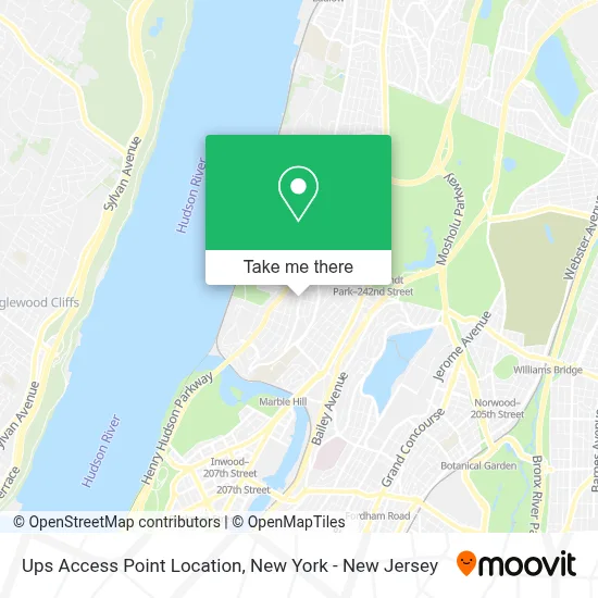 Ups Access Point Location map