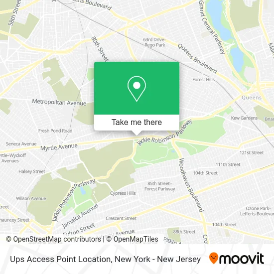 Ups Access Point Location map