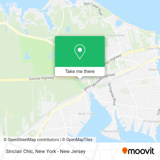 Sinclair Chic map