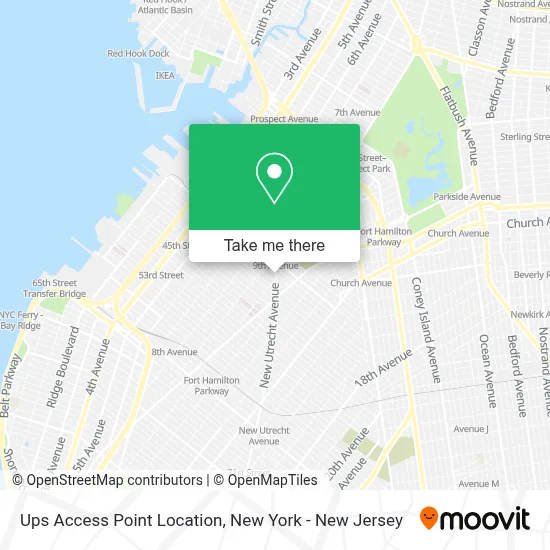 Ups Access Point Location map
