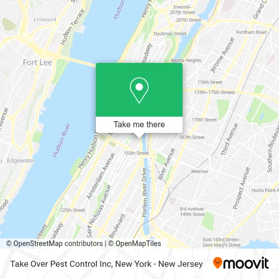 Take Over Pest Control Inc map