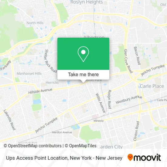 Ups Access Point Location map