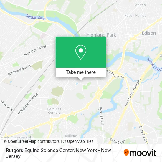 Rutgers Equine Science Center map