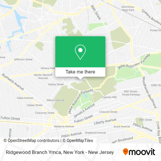 Ridgewood Branch Ymca map