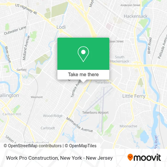 Work Pro Construction map