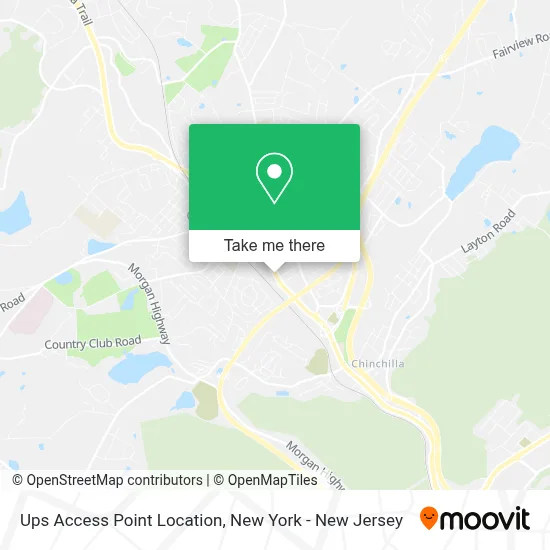 Ups Access Point Location map