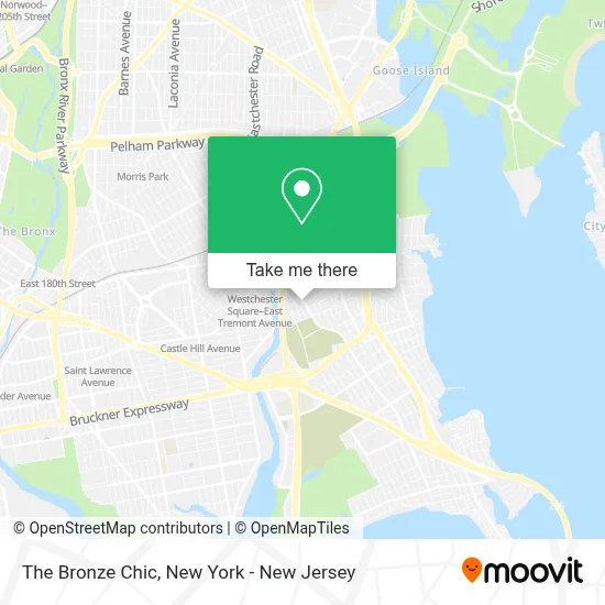 The Bronze Chic map