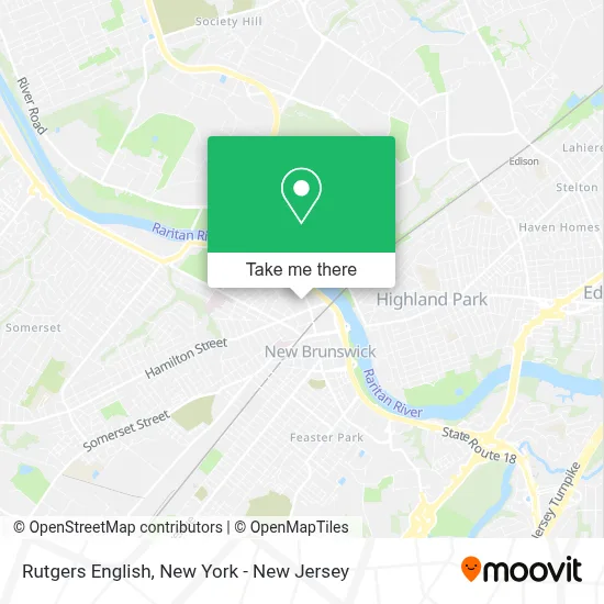 Rutgers English map