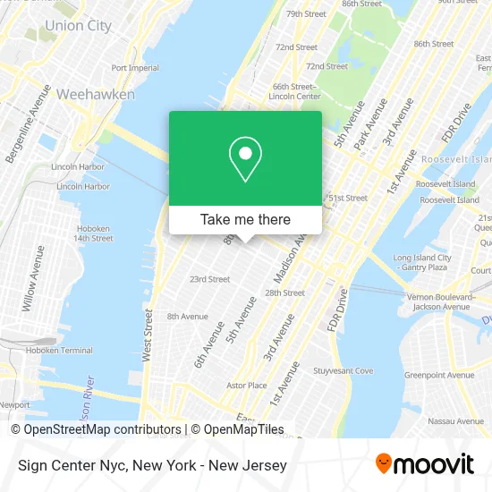 Sign Center Nyc map