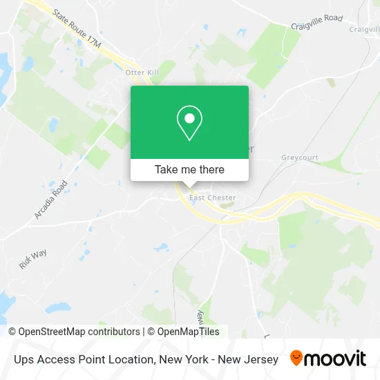 Ups Access Point Location map
