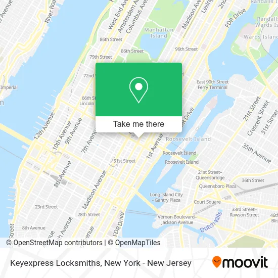 Keyexpress Locksmiths map