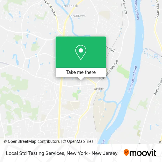 Local Std Testing Services map