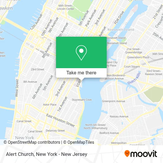 Alert Church map