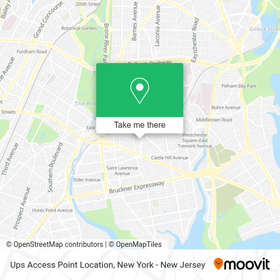 Ups Access Point Location map