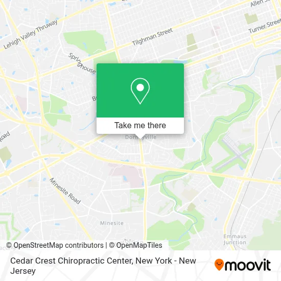 Cedar Crest Chiropractic Center map