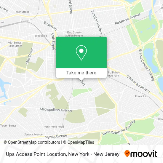 Ups Access Point Location map