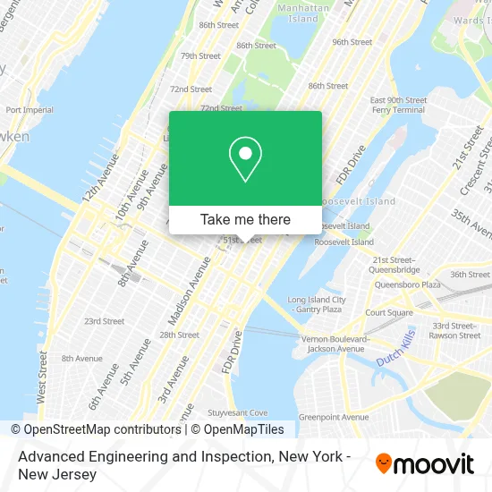 Advanced Engineering and Inspection map