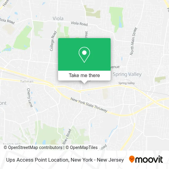Ups Access Point Location map