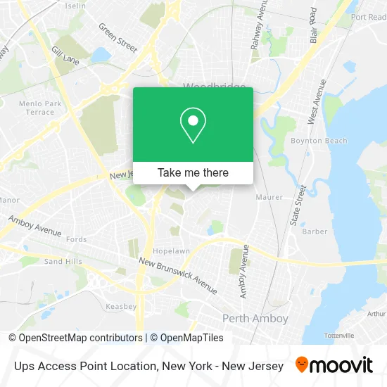 Ups Access Point Location map